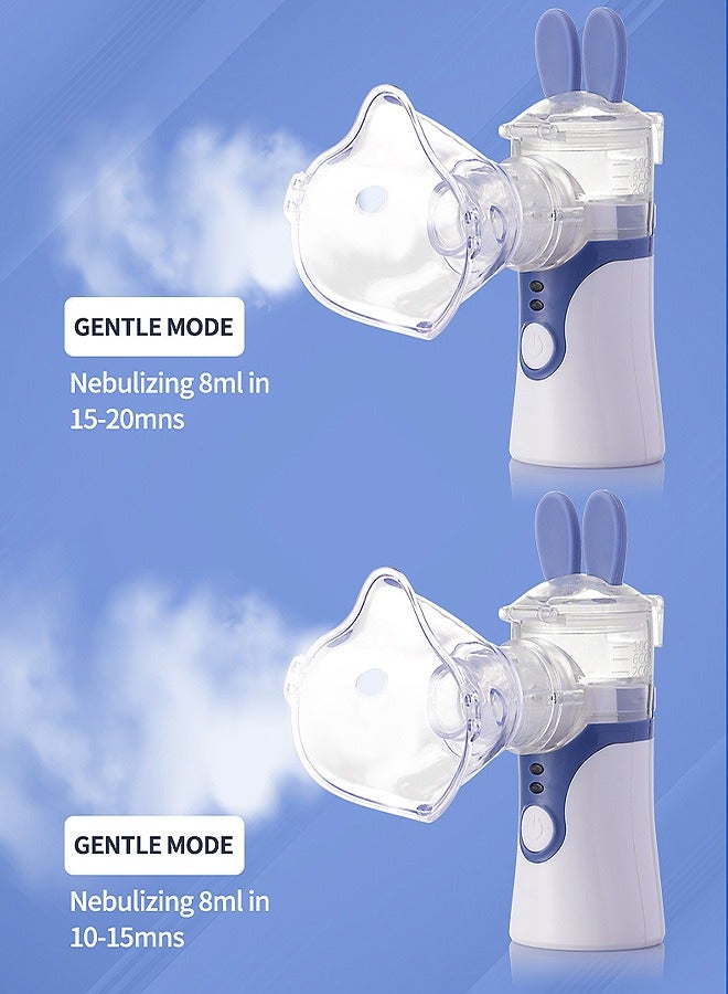 Mesh Nebulizer, 2 Modes Handheld Nebulizer, Rechargeable Vaporizers for Breathing Treatment