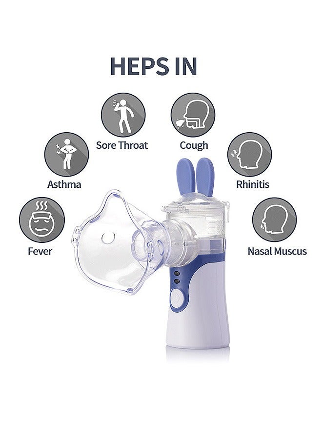 Mesh Nebulizer, 2 Modes Handheld Nebulizer, Rechargeable Vaporizers for Breathing Treatment