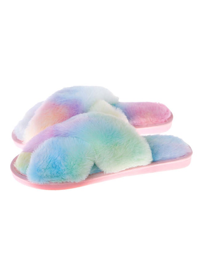 Cross Designed Bedroom Slippers Multicolour