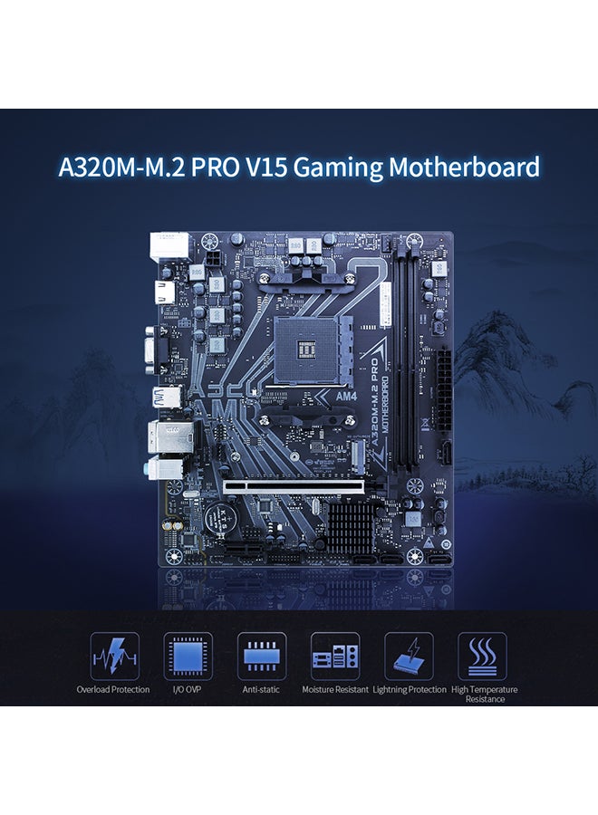 AMD AM4 Socket Ryzen Gaming Mainboard Black