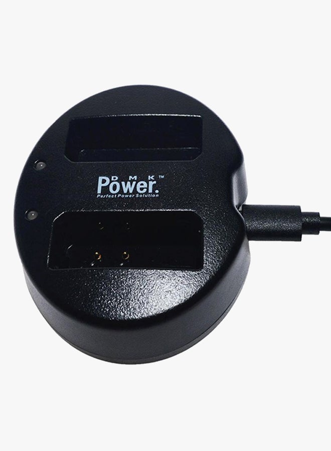 Power Lp-E10 Double Usb Battery Charger For Canon 1300D 1200D 1100D, K**s X50 . Cameras Black