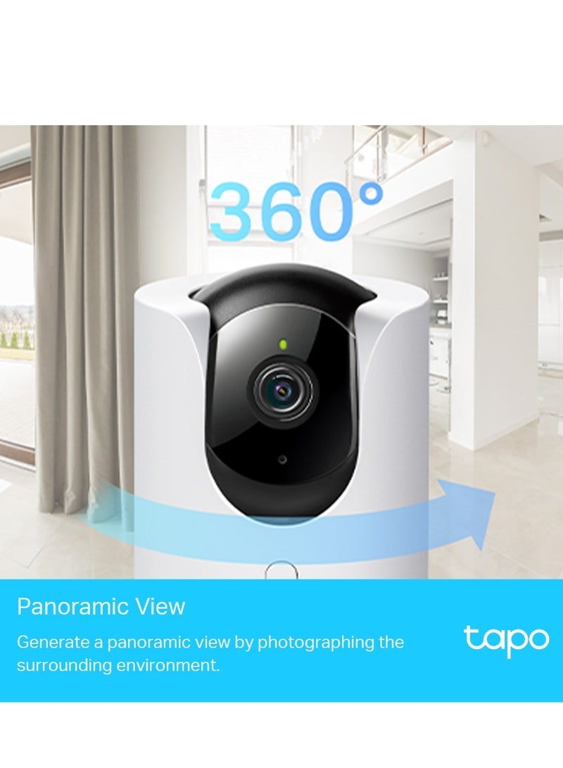 Tapo C225 2K QHD Pan/Tilt Security Camera, AI Detection, Privacy Protection, Starlight Sensor, 2-way Audio,  Night Vision, Cloud And SD Card Storage, Works With Alexa
