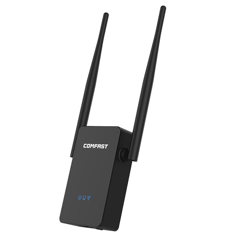 Dual Antenna WiFi Repeater Router Black