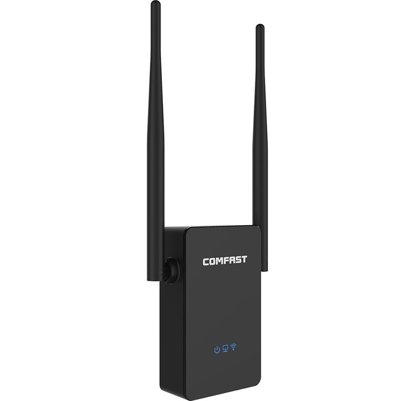 Dual Antenna WiFi Repeater Router Black