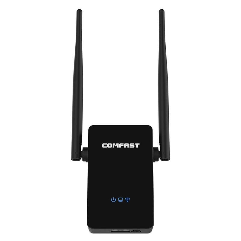 Dual Antenna WiFi Repeater Router Black