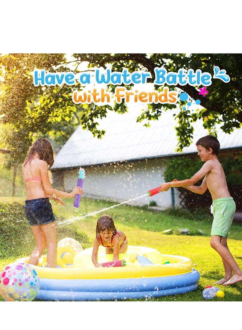 Water Squirter for Kids, Super Foam Soakers Blaster Squirt Guns, Pool Noodles Toy with Plastic Handle Summer Swimming Beach Garden Fighting Game,Outdoor Toys for Kids Boys Girls Adults (8 Pack)