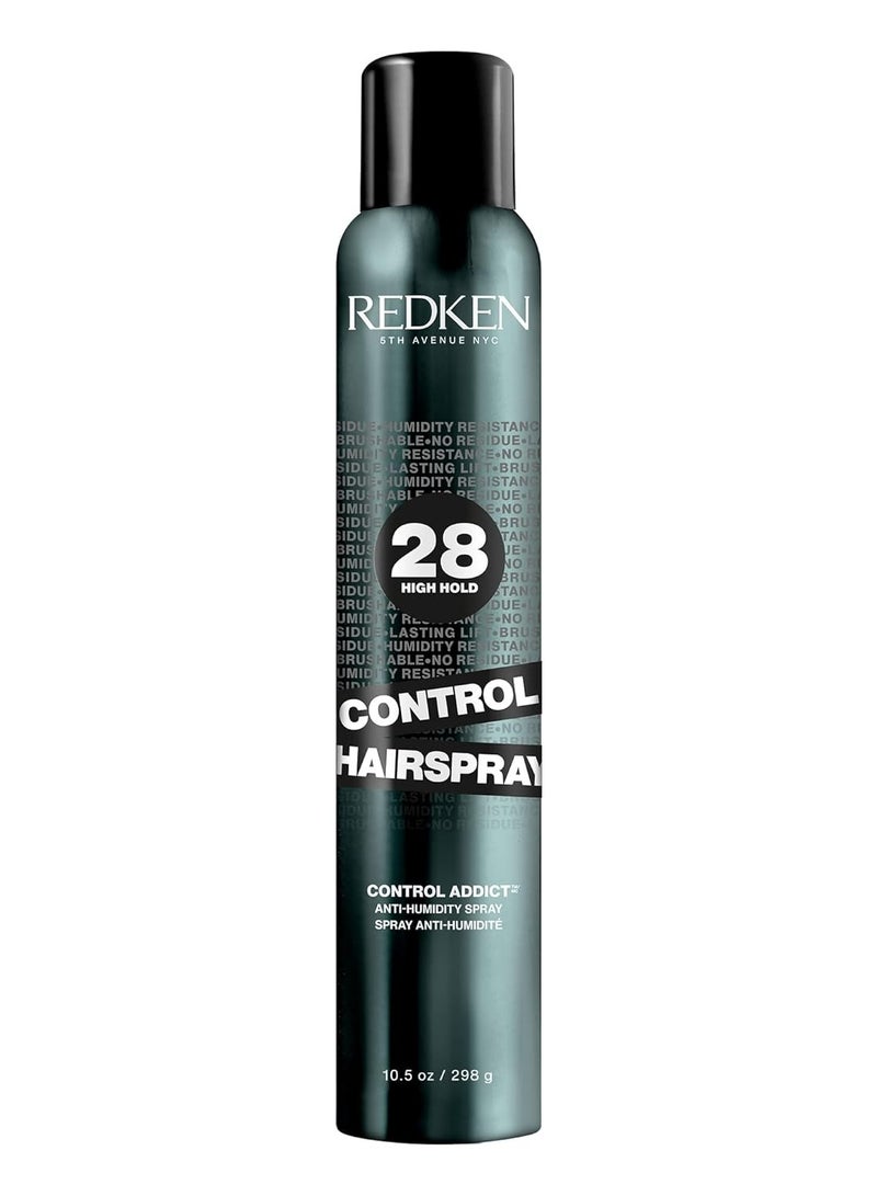 Redken Control Hairspray 28 | High-Hold Hair Spray for Women | Flake-Free, Quick-Dry Finish | Long-Lasting Frizz Protection | Humidity Resistance | 24 Hour Style Control | For All Hair Types