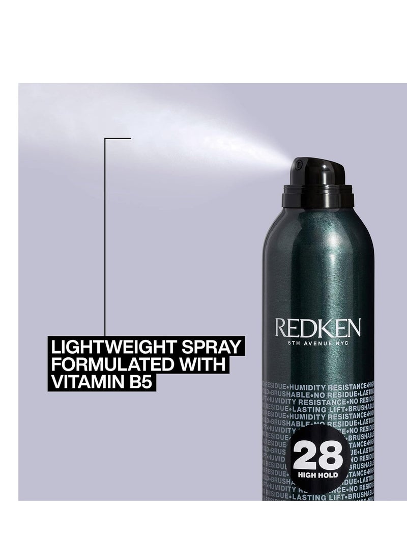 Redken Control Hairspray 28 | High-Hold Hair Spray for Women | Flake-Free, Quick-Dry Finish | Long-Lasting Frizz Protection | Humidity Resistance | 24 Hour Style Control | For All Hair Types