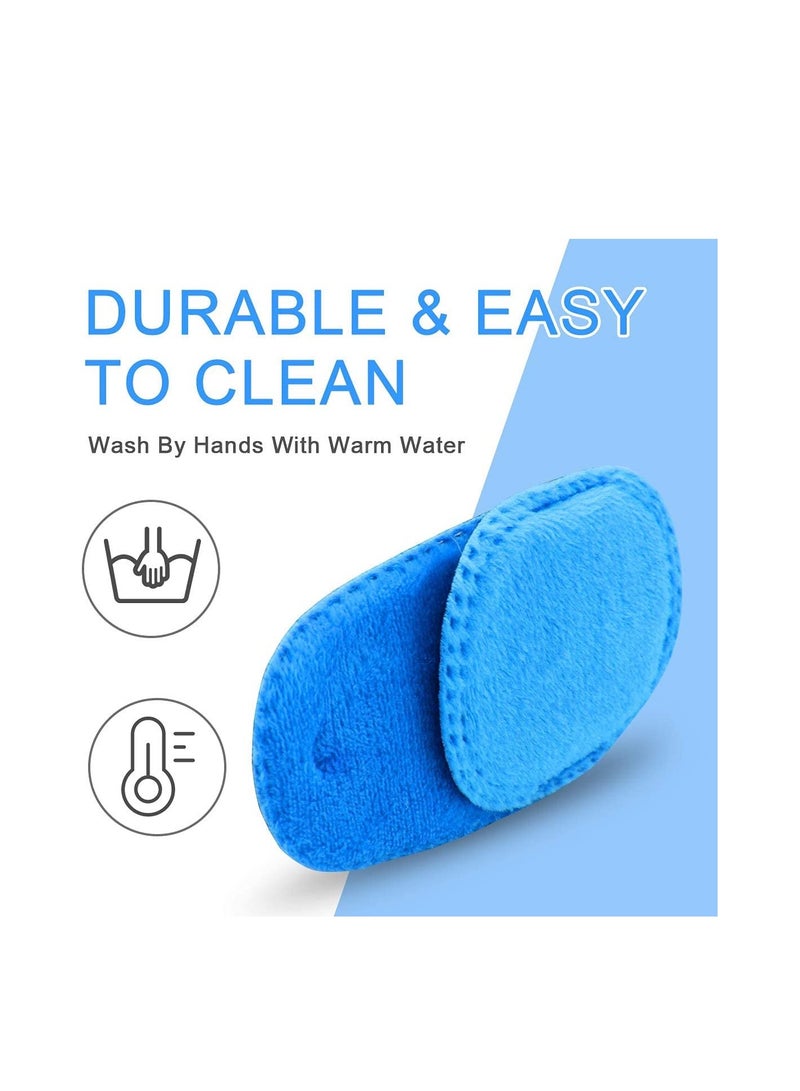 4 Pack Eye Patches for Kids Girls Boys, Right & Left Eye Patch for Glasses, Lazy Eye Patch for Children Treating Lazy Eye Amblyopia Strabismus and After Surgery 10 x 5cm Full Coverage (Blue)