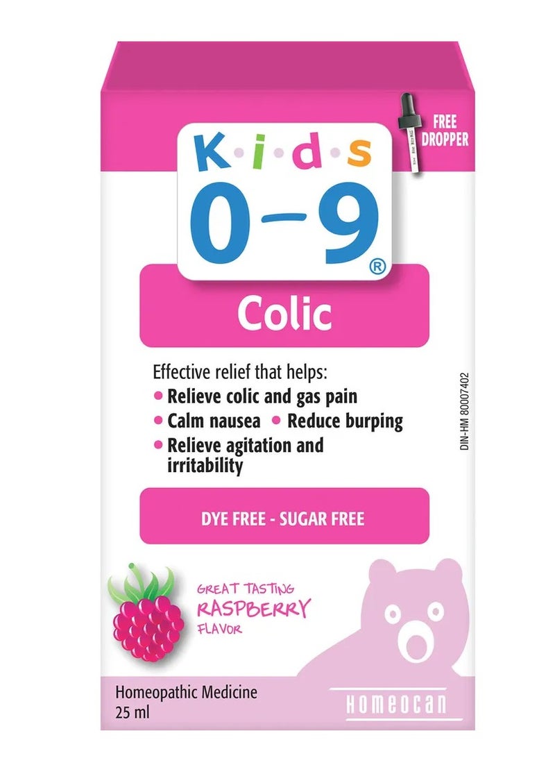 Kids 0-9 Colic Raspberry Flavor Drops 25ml