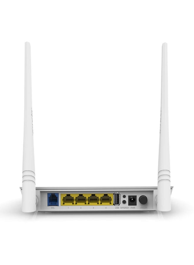 D301 N300 ADSL2+ Modem Router White