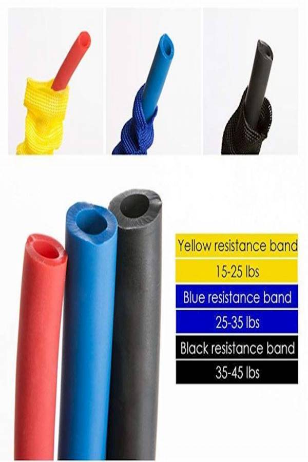 3 Pack Set With Bag Resistance Bands