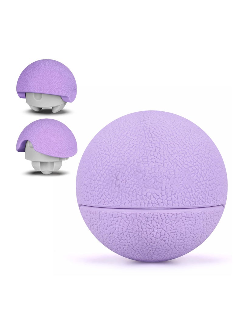 Massage Lacrosse Balls Therapy for Sore Muscles Shoulders Neck Back Foot Body Deep Tissue Trigger Point Muscle Knots Yoga and Myofascial Release Purple