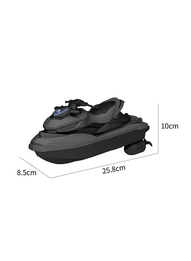 Remote Control Motor Boat, High Speed Remote Control Boat for Kids Adults Black