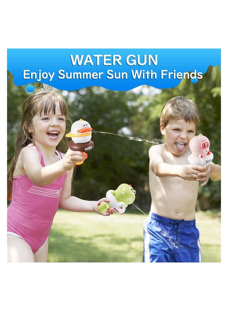 Mini Water Squirt Guns for Kids, Cartoon Animal Water Guns Water Pistols Summer Pool Toys Water Blaster Soakers Cool Poolside Entertainment Pool Beach Party Favor Toys for Boys & Girls Toddlers