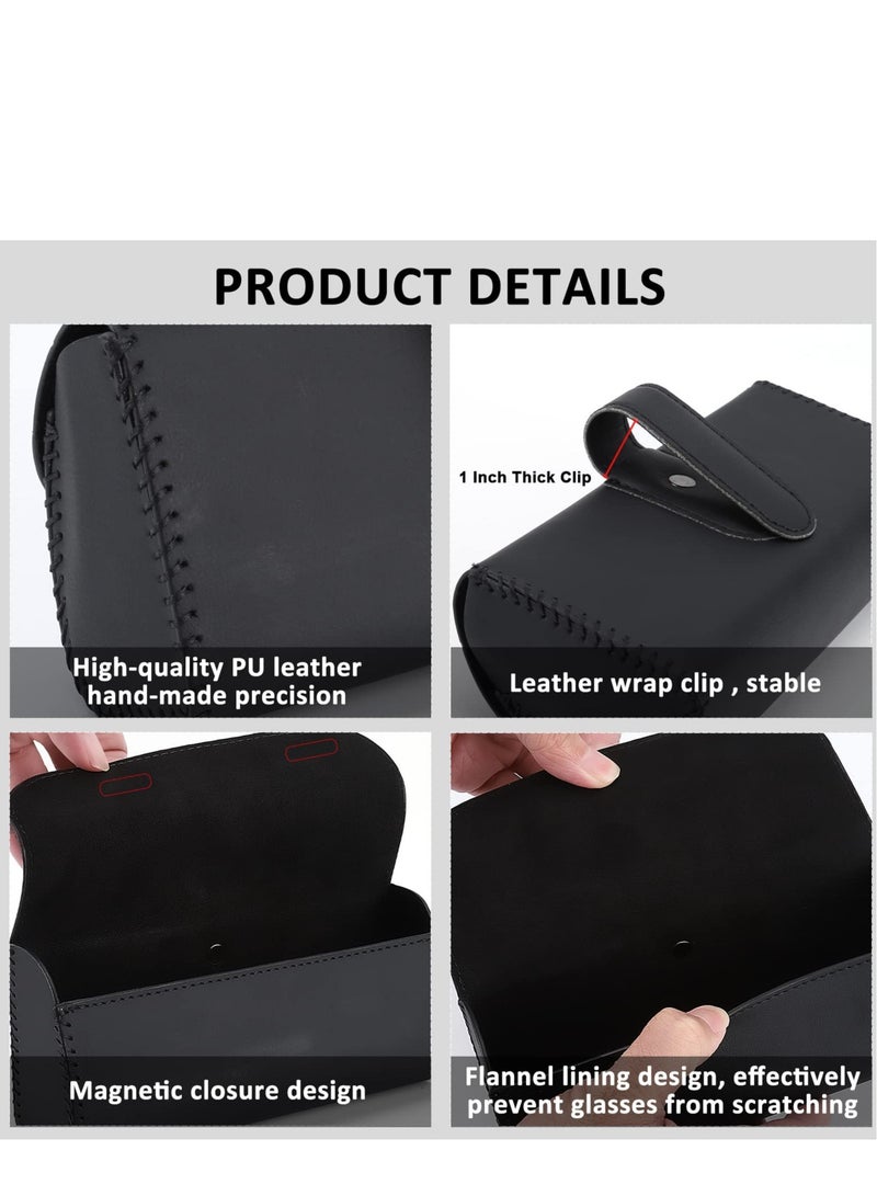 Auto Eyeglasses Organizer Box with Hidden Magnetic Closure Glasses Protective Storage Case,Mount Car Accessories Interior for Man and Woman