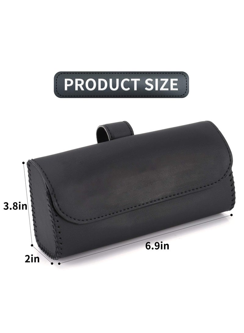 Auto Eyeglasses Organizer Box with Hidden Magnetic Closure Glasses Protective Storage Case,Mount Car Accessories Interior for Man and Woman
