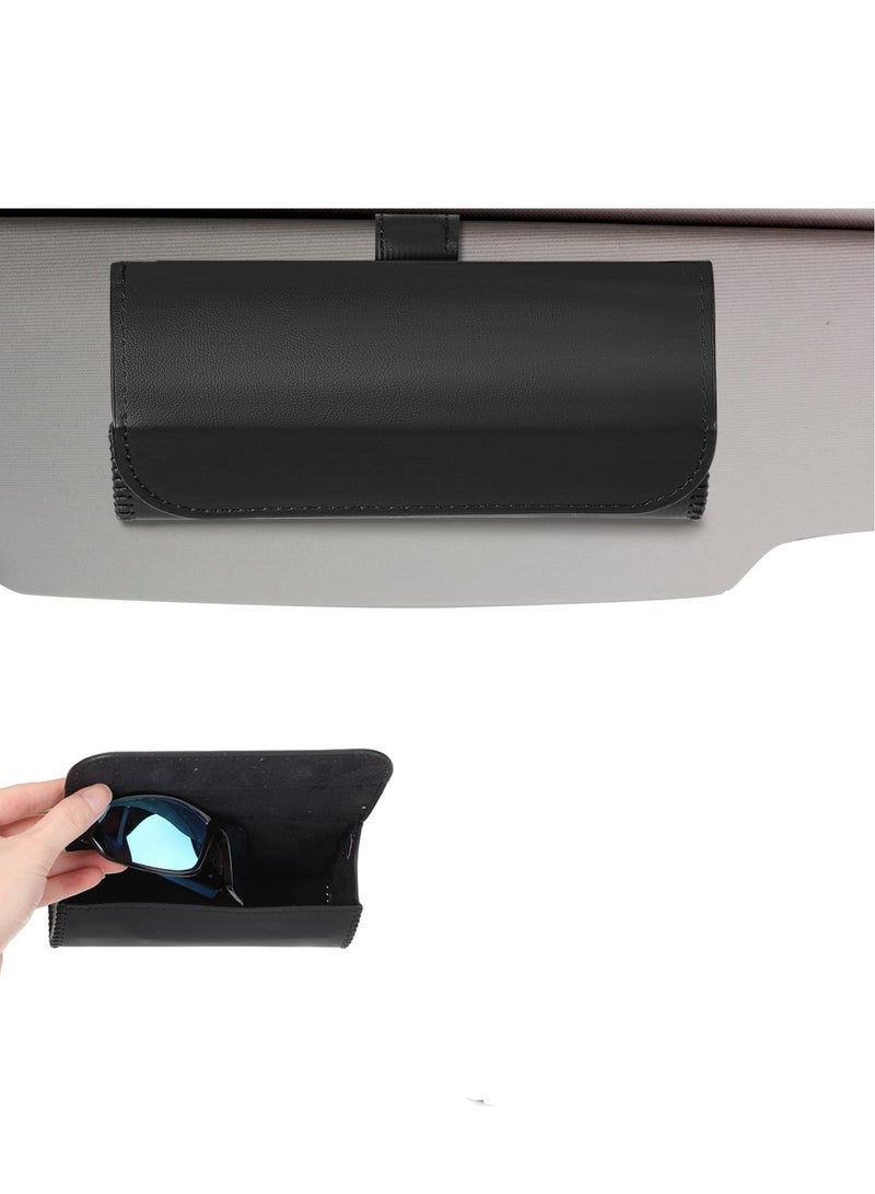 Auto Eyeglasses Organizer Box with Hidden Magnetic Closure Glasses Protective Storage Case,Mount Car Accessories Interior for Man and Woman
