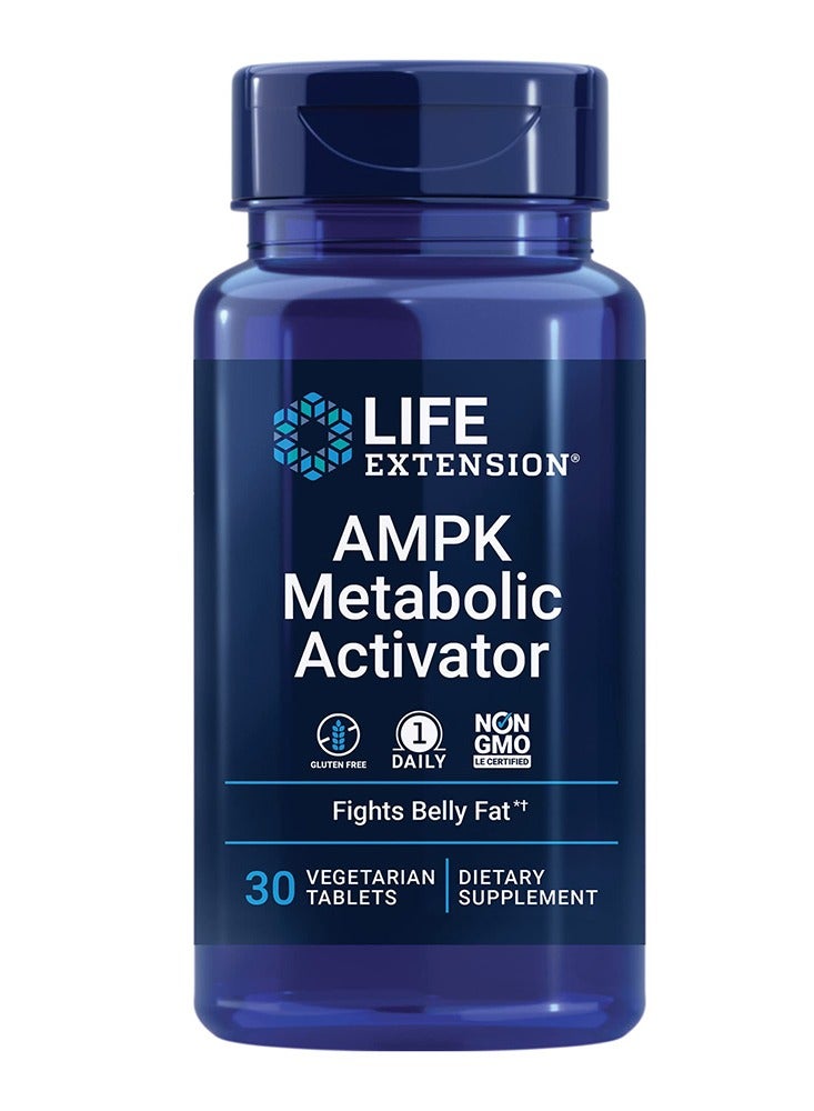 Life Extension Ampk Metabolic Activator 30 Vegetarian Tablets