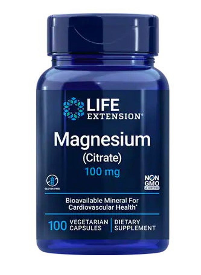 Life Extension Magnesium, 100 Veggie Capsules, 100 mg