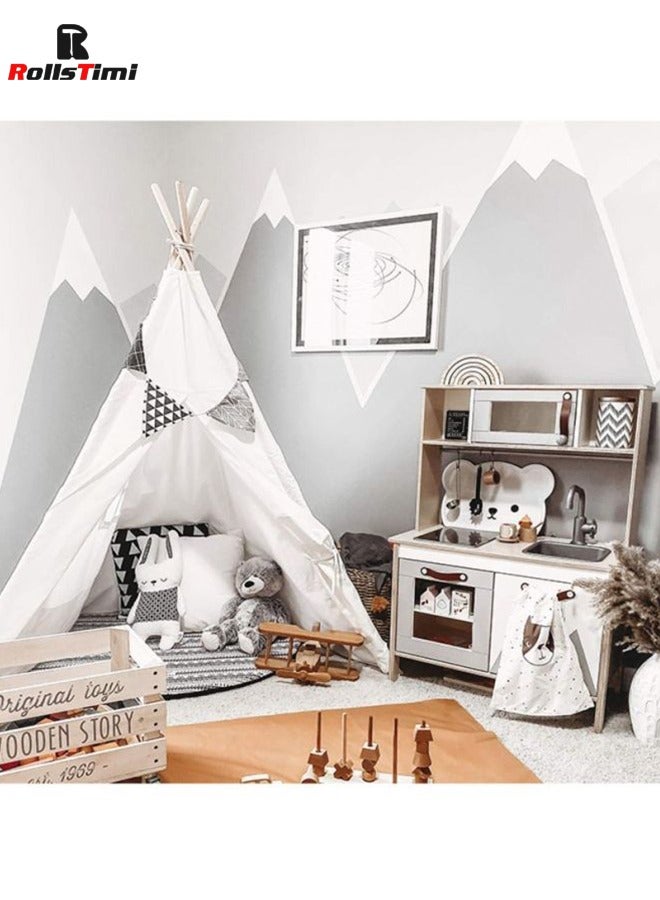 White Kids Play Tent House Indoor Outdoor Teepee Castle