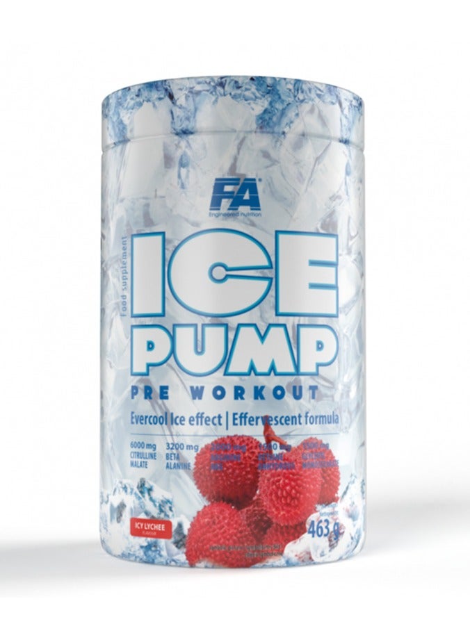 Ice Pump Pre-Workout 463g Icy Lychee Flavor 50 Serving