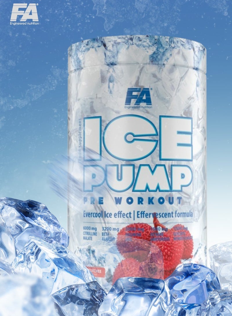 Ice Pump Pre-Workout 463g Icy Lychee Flavor 50 Serving