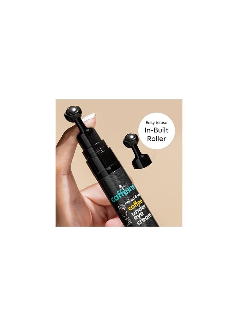 mCaffeine Coffee Under Eye Cream Gel for Dark Circles Puffiness Fine Lines