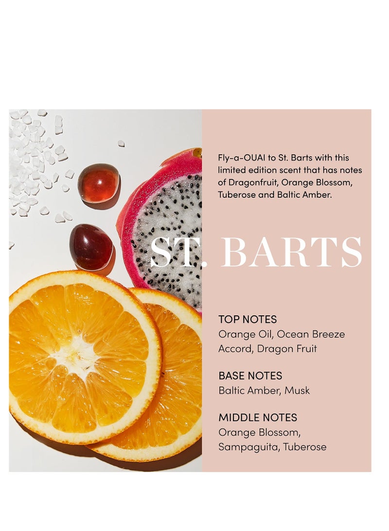 OUAI Body Cleanser, St. Barts - Foaming Body Wash with Jojoba Oil and Rosehip Oil to Hydrate, Nurture, Balance and Soften Skin - Paraben, Phthalate and Sulfate Free Skin Care Products - 10 Oz