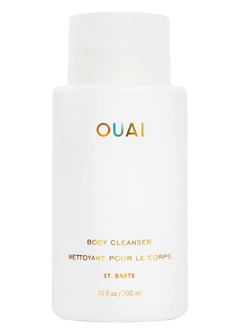 OUAI Body Cleanser, St. Barts - Foaming Body Wash with Jojoba Oil and Rosehip Oil to Hydrate, Nurture, Balance and Soften Skin - Paraben, Phthalate and Sulfate Free Skin Care Products - 10 Oz