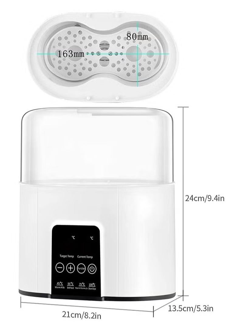 Baby Bottle Warmer Milk Formula Baby Food Heater And Steam Sterilizer With Cleaning Brush