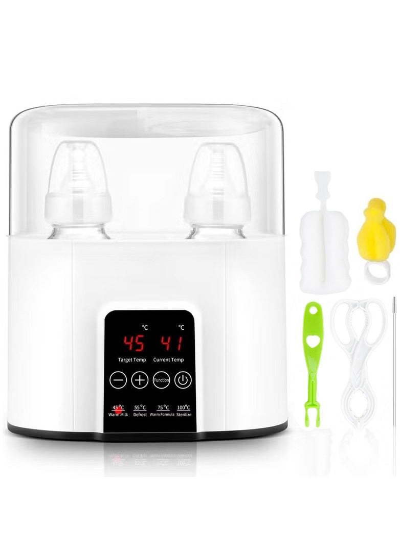 Baby Bottle Warmer Milk Formula Baby Food Heater And Steam Sterilizer With Cleaning Brush