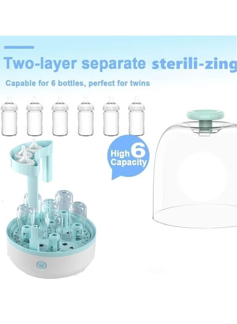 Steam Sterilizer For Baby Bottles Pacifiers Breast Pumps Large Capacity