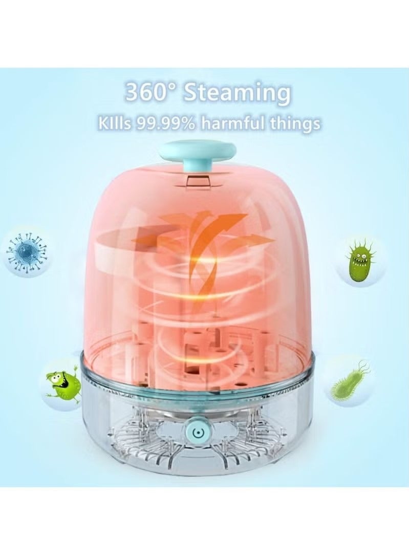 Steam Sterilizer For Baby Bottles Pacifiers Breast Pumps Large Capacity