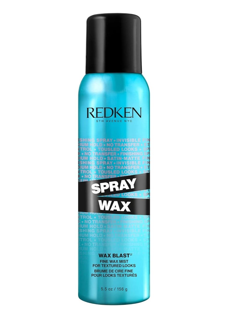 Redken Spray Wax Invisible Texture Mist | High Impact Finishing Spray-Wax | Adds Volumizing Body, Dimension & Tames Flyaways | Medium Control |For All Hair Types