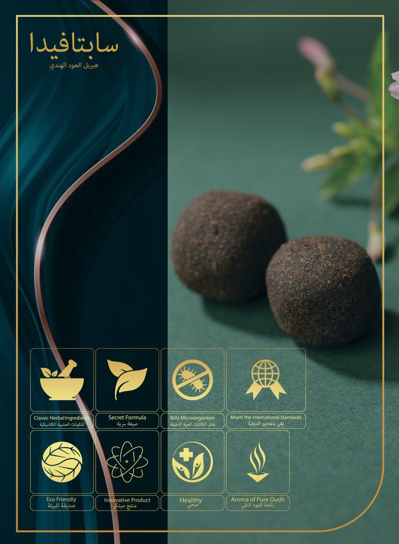 Saptaveda The Innovative Perfume | Herbal Oudh Al Hind | 60 Pellets