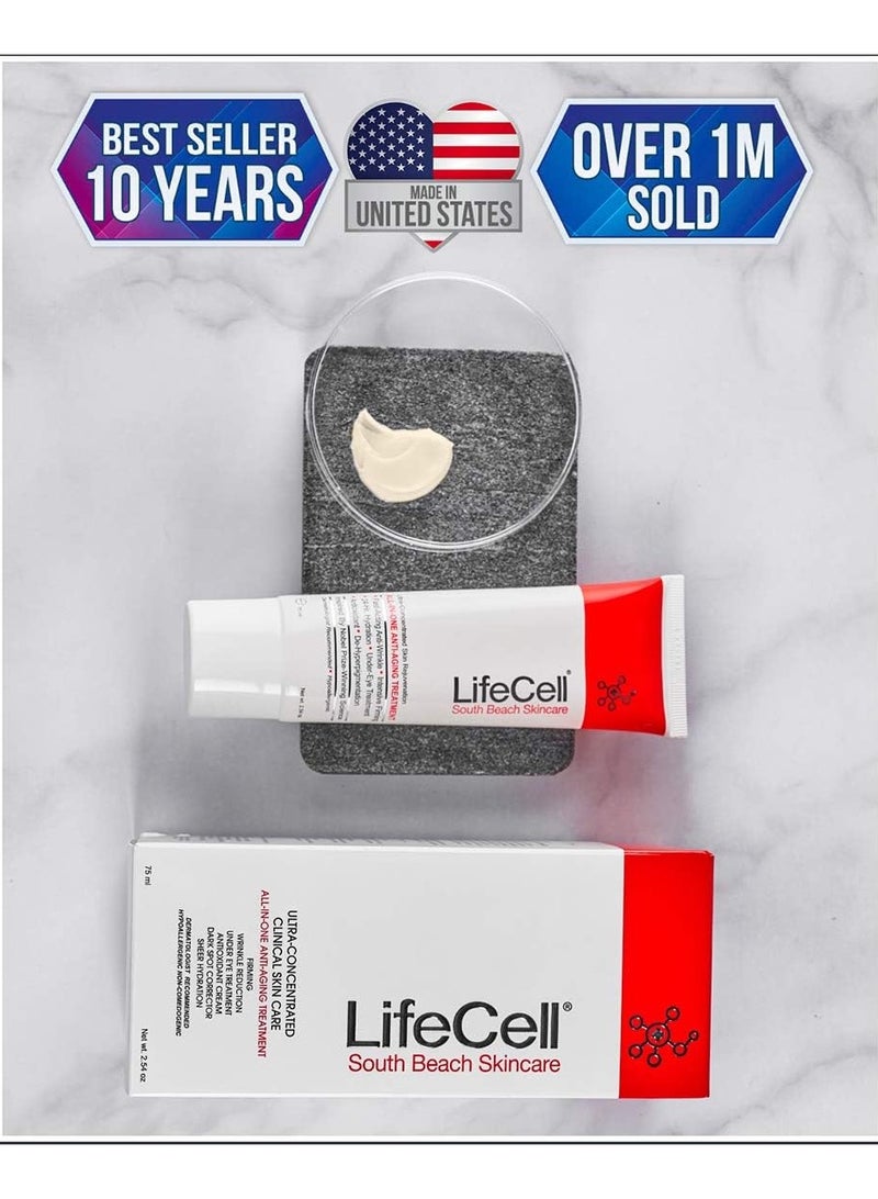Lifecell Anti Aging Wrinkle South Beach Skin Care 2.54oz