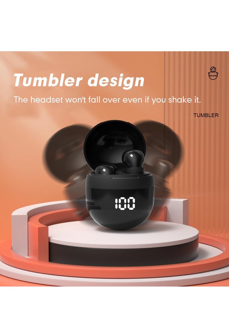 Invisible Mini Earbuds Wireless Low Profile Micro Smallest Tiny Discreet Hidden Earbuds for Work Small Headphones Invisible Sleep Wireless Earphone Small Ear Canals