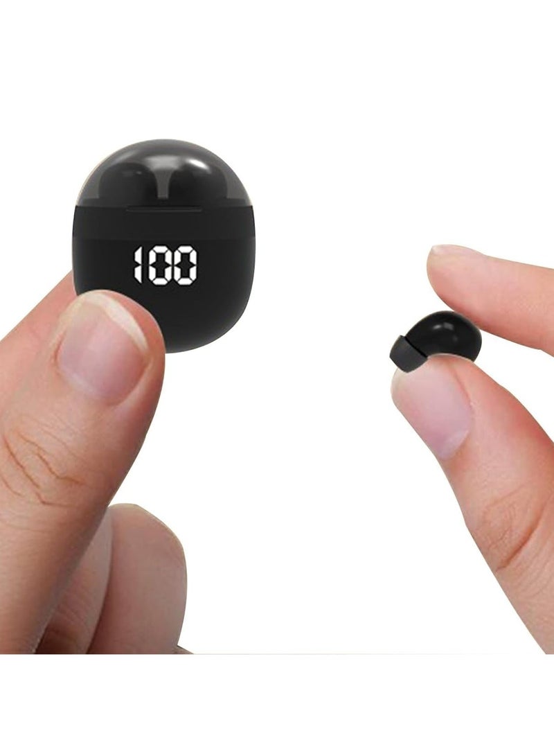 Invisible Mini Earbuds Wireless Low Profile Micro Smallest Tiny Discreet Hidden Earbuds for Work Small Headphones Invisible Sleep Wireless Earphone Small Ear Canals