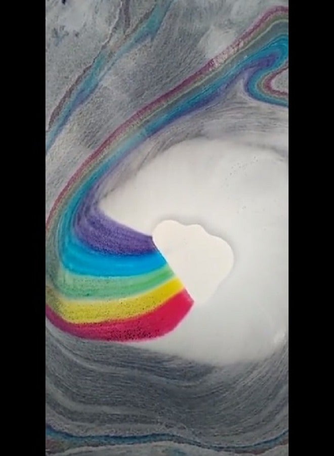 Colorful Cloud Shaped Moisturizing Bath Bomb With Lavender Scent 150g