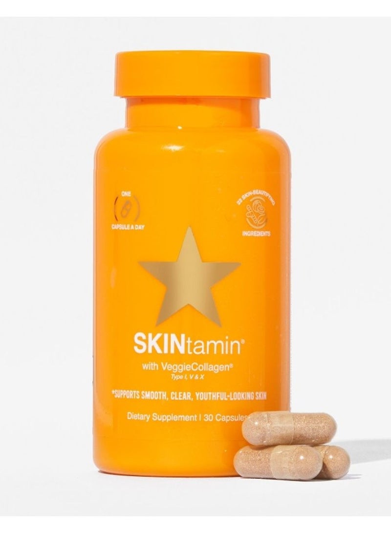 Skintamin With Veggie Collagen - 30 Capsules