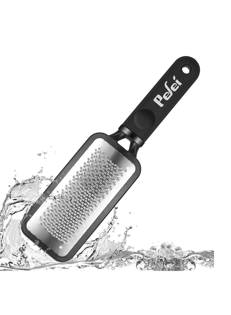 Colossal Pedicure Rasp Foot File, Professional Foot Care Pedicure Stainless Steel File to Removes Hard Skin, Can Be Used On Both Dry and Wet Feet