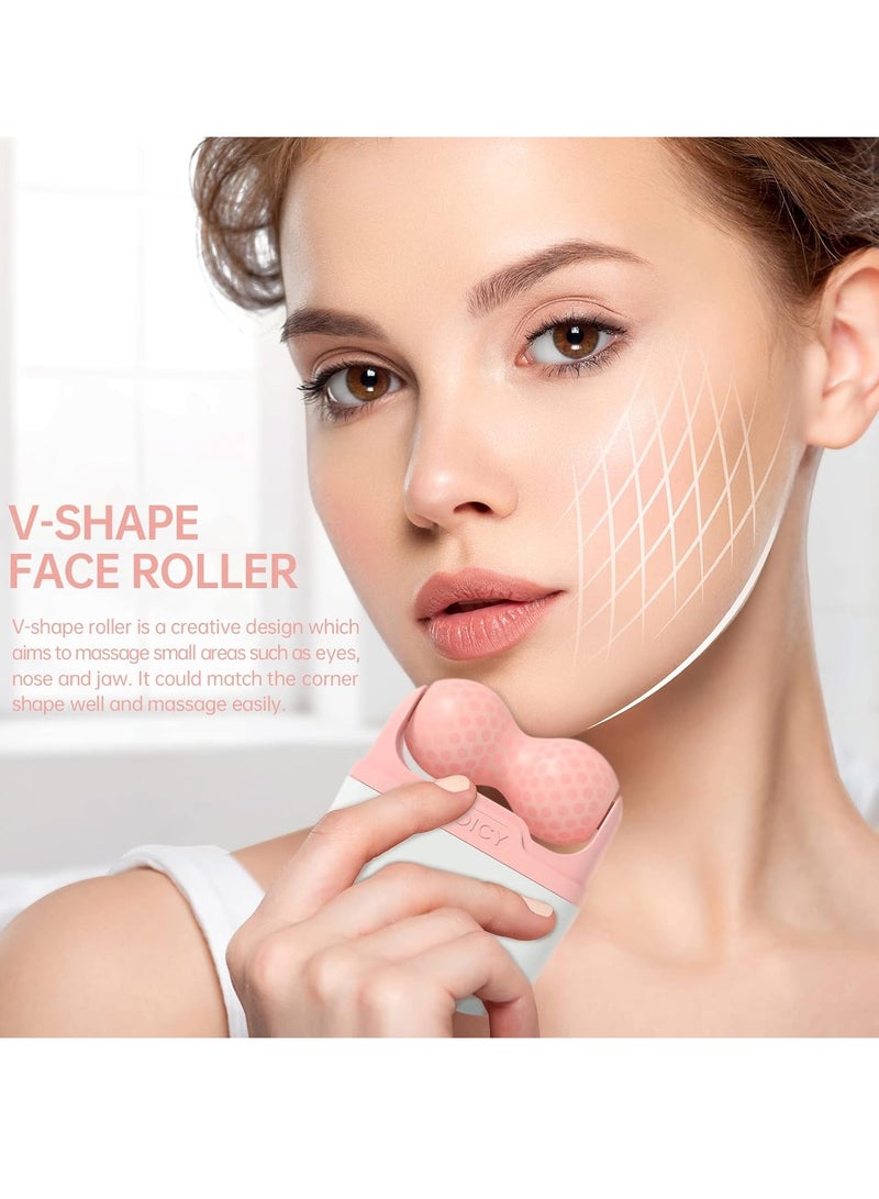 2 in 1 Ice Roller for Face Eye Face Massager Roller for Eye Puffiness Reduces Wrinkles Relief Migraine and Minor Injury Cold Facial Skin Care Tools Ice Roller for Face and Body