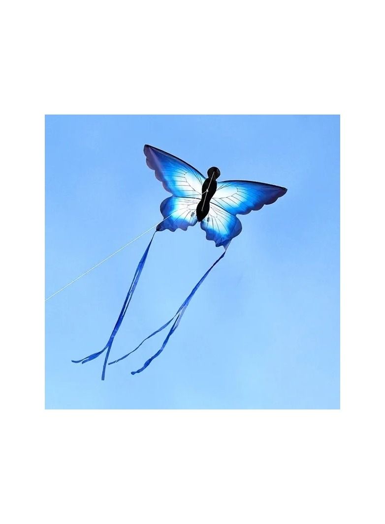 1-Piece Classical LED Lights Butterfly Kite,Outdoor Easy to Fly Kite with Hand Holding Wheel and 100M Line