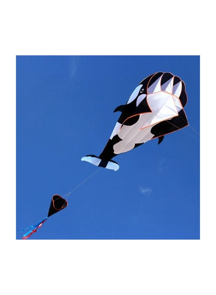 1-Piece Killer Whale Shape Kite,3D Huge Frameless Soft Dolphin Kite,215x120CM Kite with 100M Flying Lines