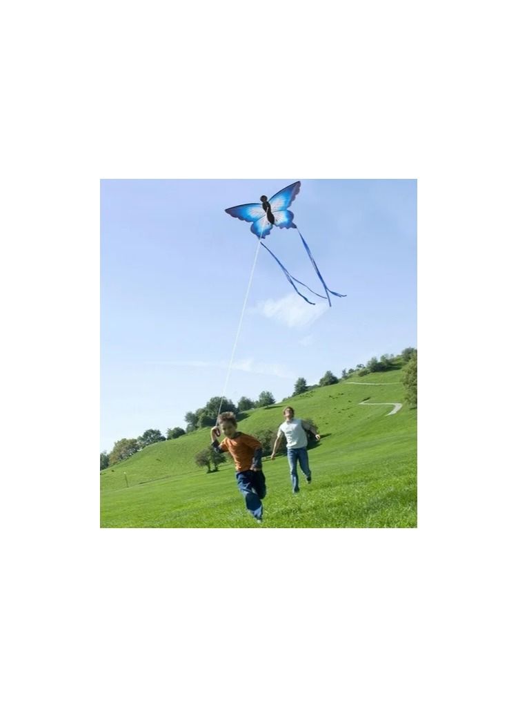 1-Piece Classical LED Lights Butterfly Kite,Outdoor Easy to Fly Kite with Hand Holding Wheel and 700M Line