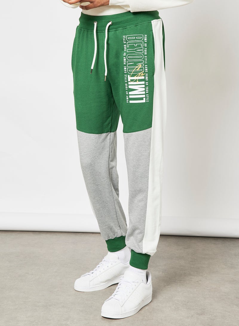 Regular Fit Joggers Green/Grey