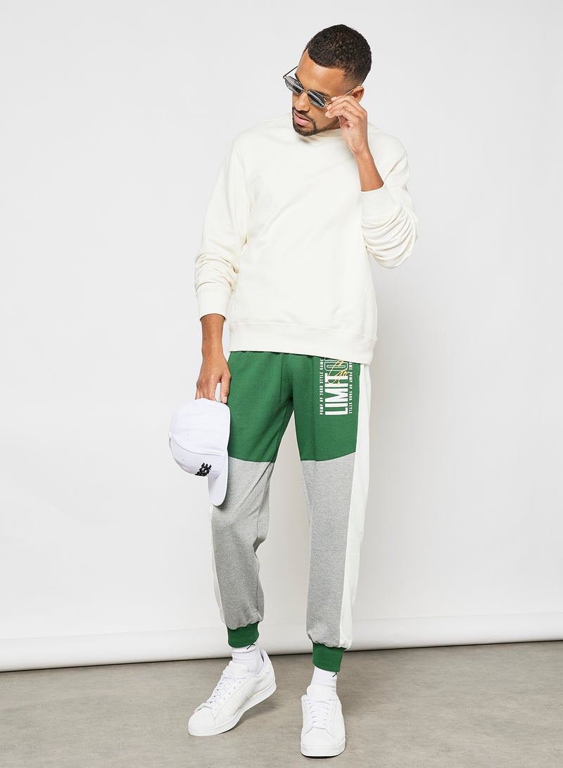 Regular Fit Joggers Green/Grey