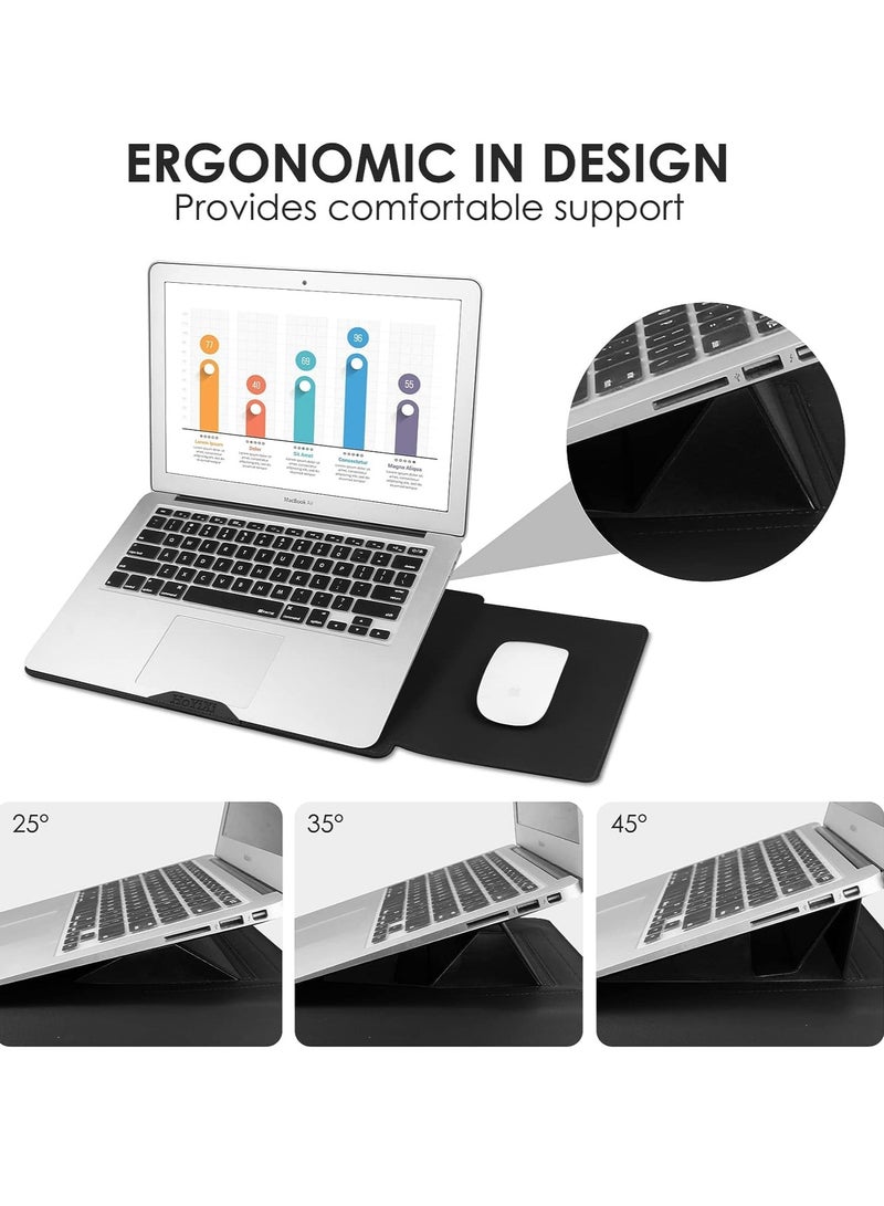 13-14 Inch Laptop Sleeve Case Leather Bag Compatible with MacBook Air 13.3''/13.6'' M1 M2/MacBook Pro 13 2022-2016/Dell XPS 13