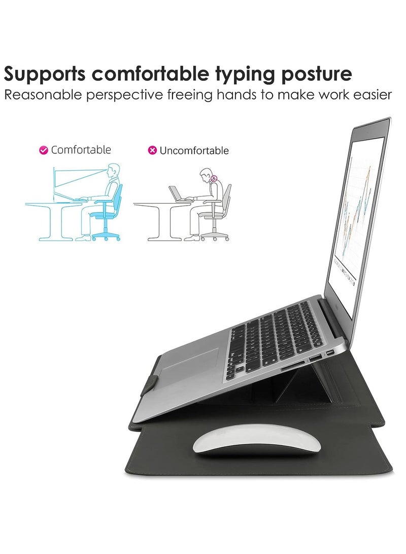 13-14 Inch Laptop Sleeve Case Leather Bag